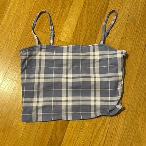 plaid hollister tank